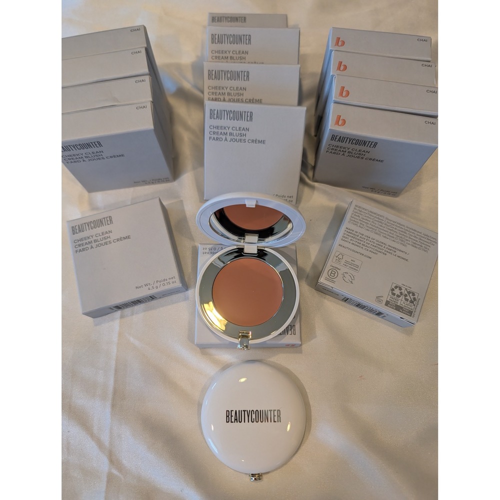 Beautycounter‎ Cheeky Clean Cream Blush Chai 4.5g Refillable Compact BC3201A New